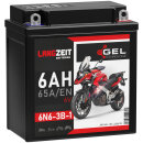 LANGZEIT Gel Motorrad Batterie 6N6-3B-1 6Ah 12V