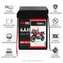 Langzeit Gel Motorradbatterie 6N4-2A-4 4Ah 12V