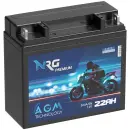 Zweites Bild von NRG AGM Motorradbatterie 51913 22Ah 12V