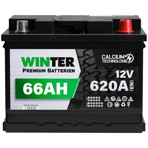 WINTER Autobatterie 66Ah 12V, 59,90 €