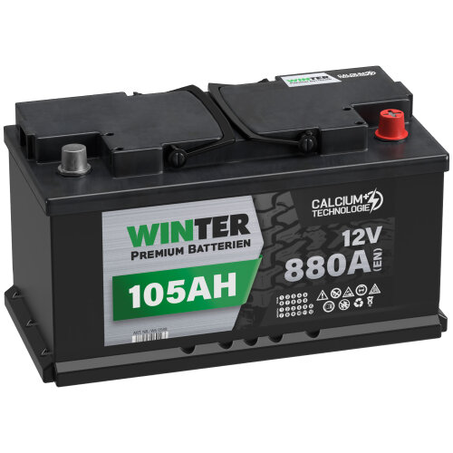 WINTER Autobatterie 105Ah 12V