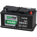 WINTER Autobatterie 105Ah 12V