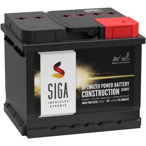 SIGA Construction Rüttelplatte Batterie 40Ah 12V