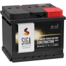 SIGA Construction R&uuml;ttelplatte Batterie 12V 40Ah 300A/EN