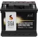 SIGA Construction R&uuml;ttelplatte Batterie 12V 40Ah 300A/EN