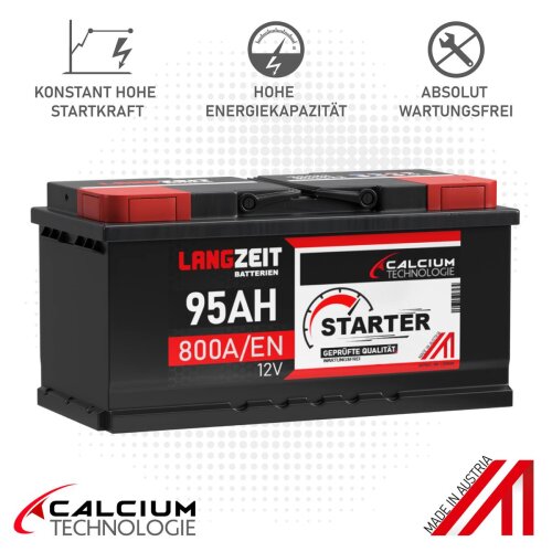 Langzeit Starter Autobatterie 95Ah 12V, 78,90 €