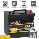 BSA Asia Autobatterie PPR 67Ah 12V