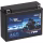 NRG AGM Motorradbatterie YB16AL-A2 16Ah 12V Seitenansicht