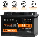 Zweites Bild von EXAKT Autobatterie 12V 85Ah Starter Batterie