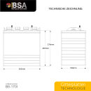 BSA Industrial Antriebsbatterie 170Ah 8V