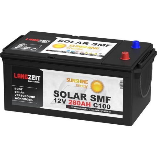 Langzeit Solarbatterie SMF 280Ah 12V