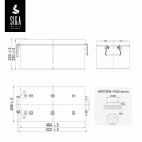 SIGA Phaeton AGM Deep Cycle Akku Batterie 260AH 12V Abmessungen