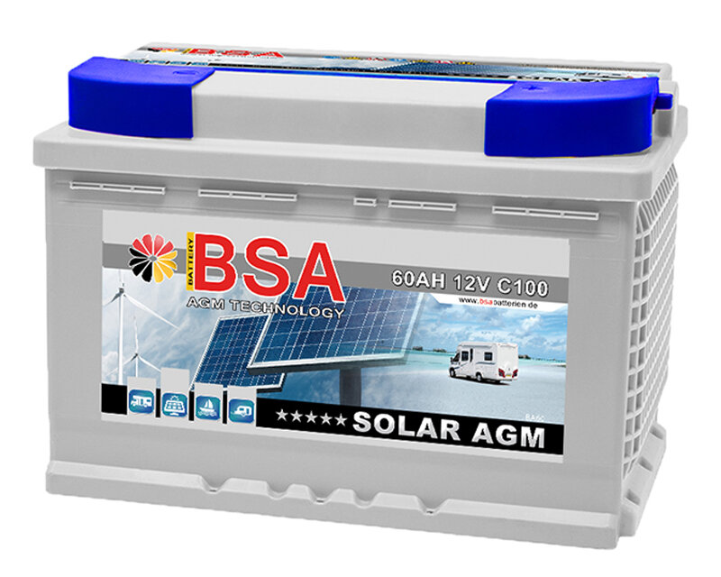 BSA Solarbatterie AGM 60Ah 12V, 118,49 €