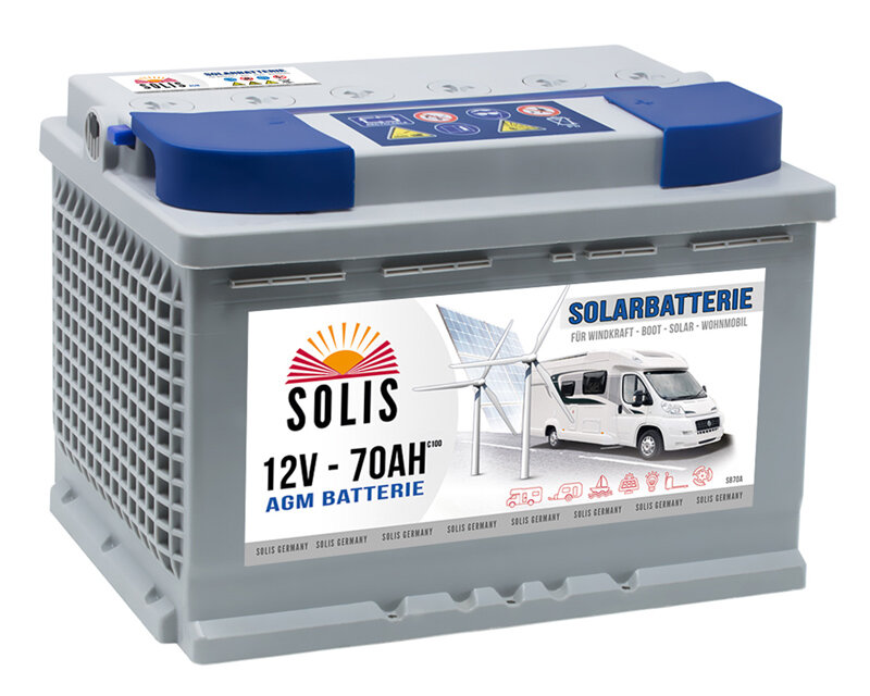 Solis Solarbatterie AGM 70Ah 12V, 133,61 €