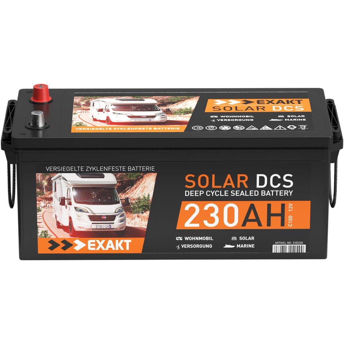 EXAKT Solar DCS Solarbatterie 230Ah 12V, 235,21 €