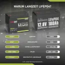 Zweites Bild von Langzeit LiFePO4 100Ah 12V Lithium Akku