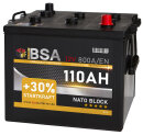 BSA Nato Block LKW Batterie 110Ah 12V