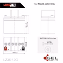 Langzeit Gel Akku 36Ah 12V Abmessungen