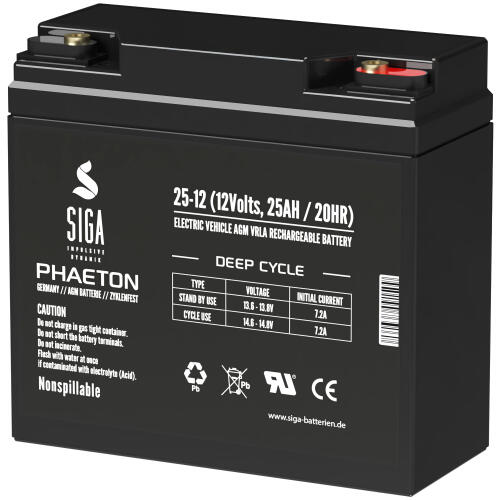 SIGA AGM Akku  12V 25Ah